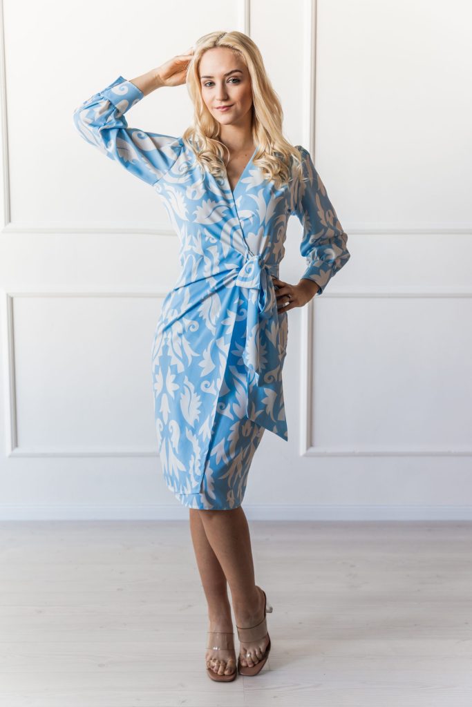 New York overlapping dress