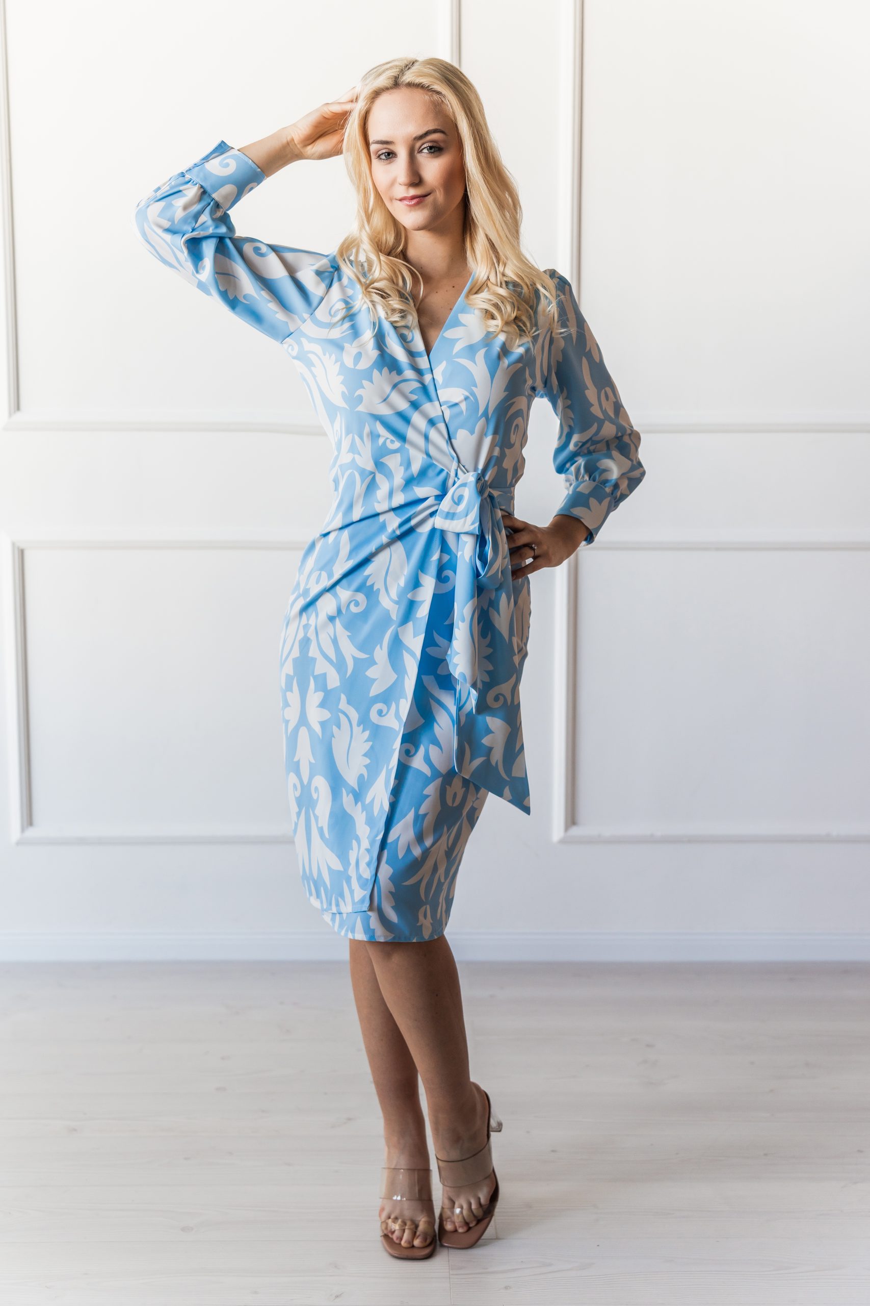 New York overlapping dress