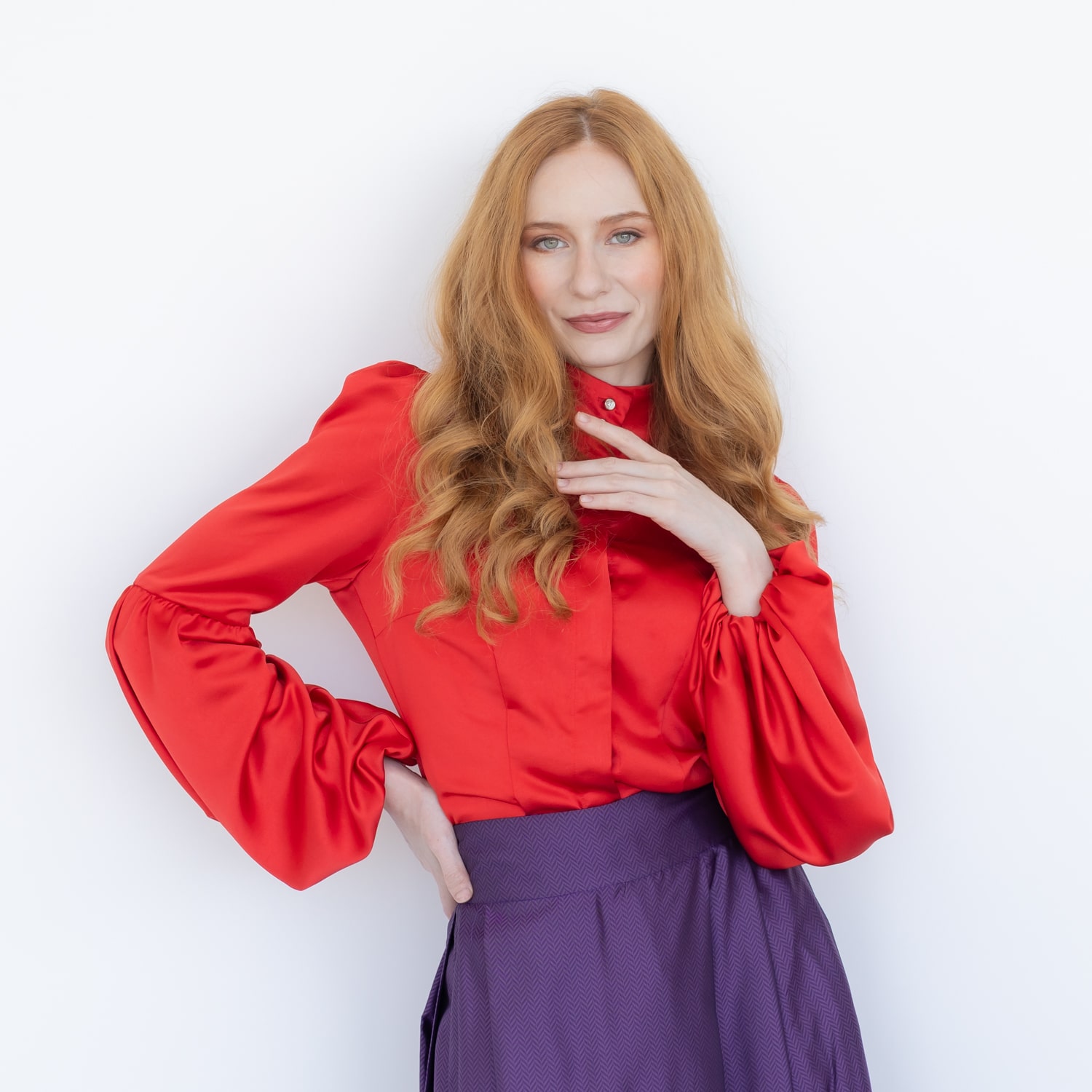 Palermo satin blouse