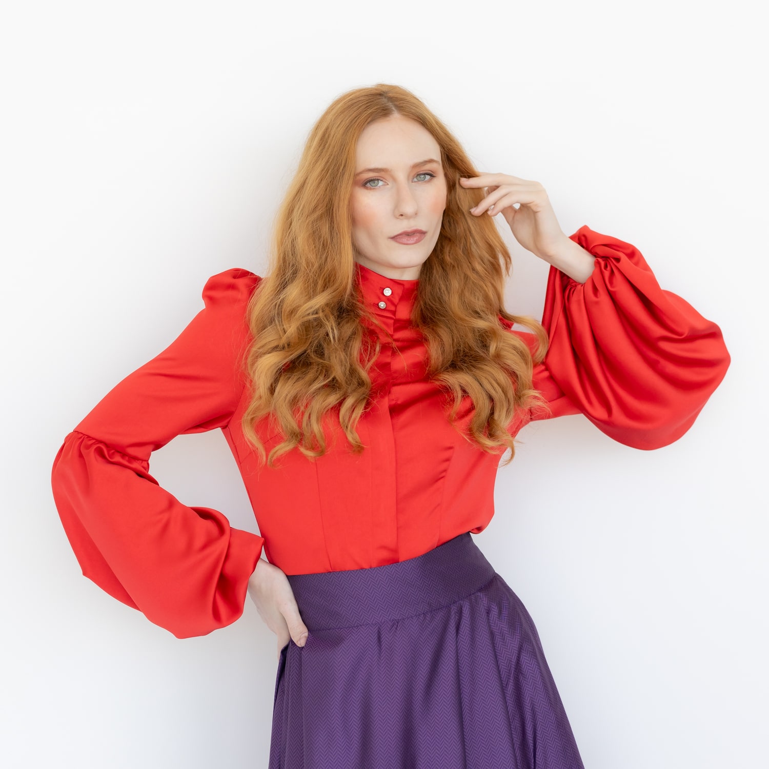 Palermo satin blouse