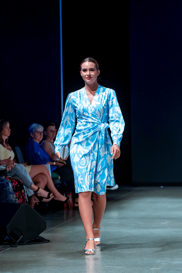 New York overlapping dress