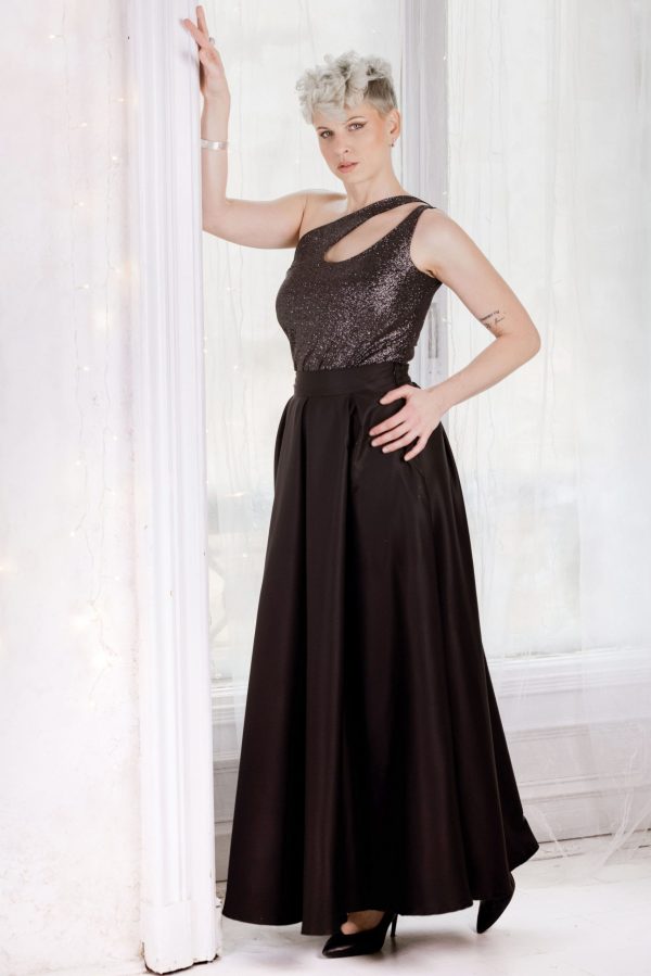 Szatén maxi szoknya