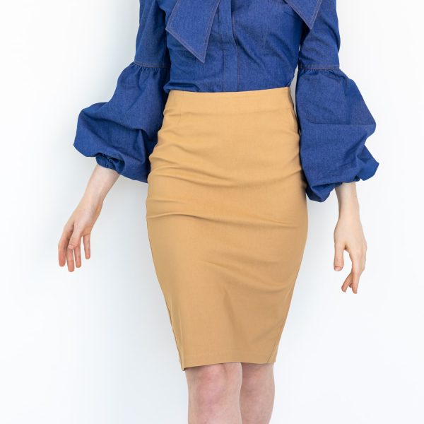 Burano elastic pencil skirt