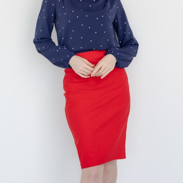 Burano elastic pencil skirt