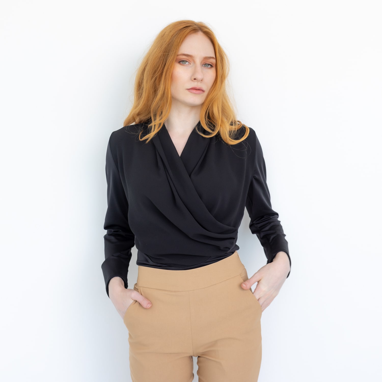 Athena V-neck blouse