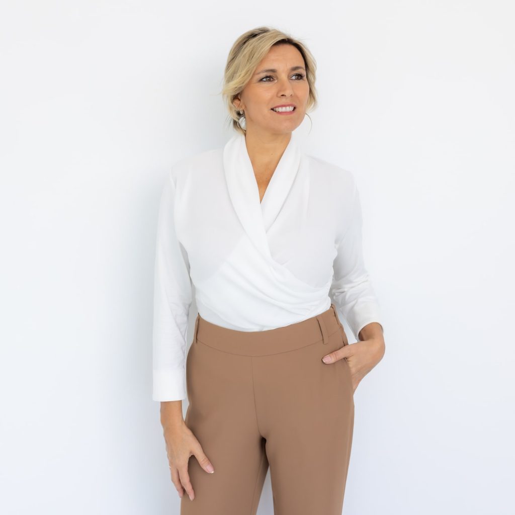 Athena V-neck blouse