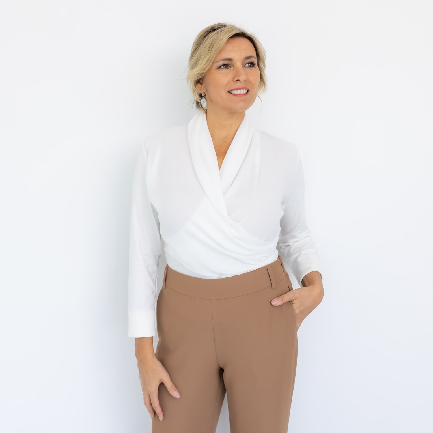 Athena V-neck blouse