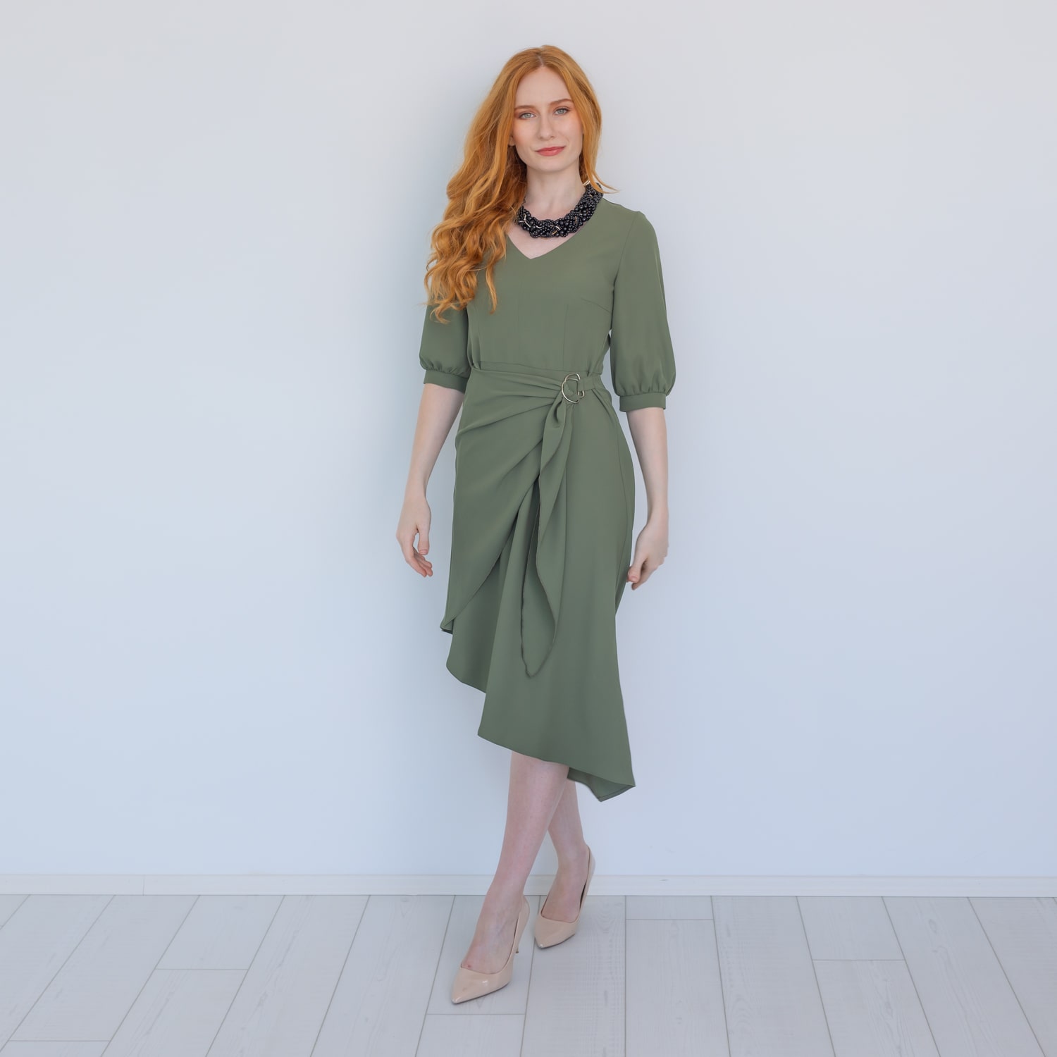 Zenda elegant midi dress