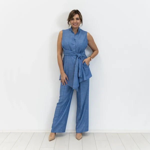 Vesuvius linen blouse